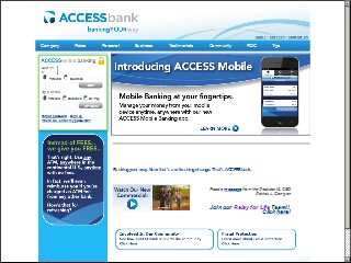 Web site www.accessbank.com, U.S. Bank Branch