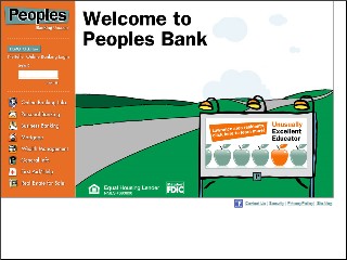 Web site www.bankingunusual.com, Peoples Bank