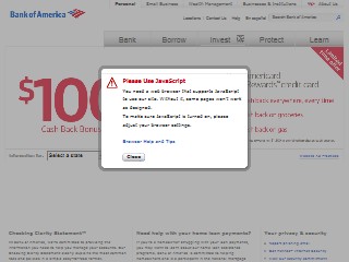 Web site www.bankofamerica.com, Private Bank At Bank-America