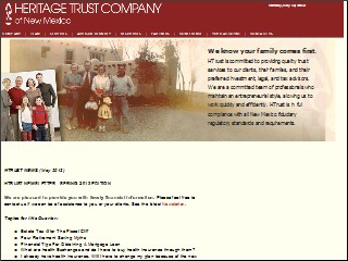 Web site www.e-trust.com, Heritage Trust Co-New Mexico