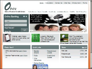 Web site www.oterofcu.org, Otero Federal Credit Union