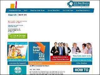 Web site www.usnmfcu.org, U S NEW Mexico Fcu